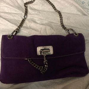 Vintage purple suede Michael Kors purse